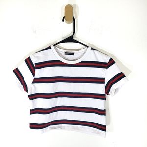 Brandy Melville Helena baby tee shirt striped one size
